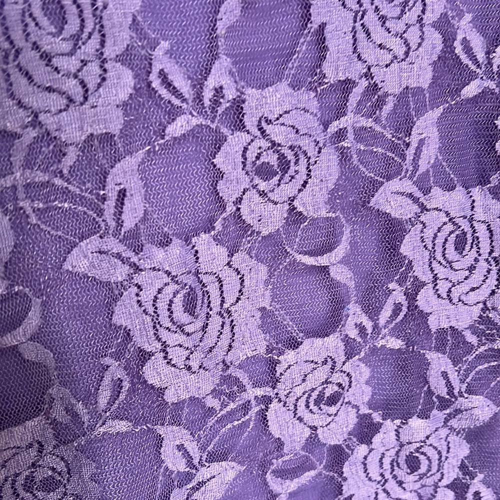 Purple Lace Roses Top - Picture 2 of 3